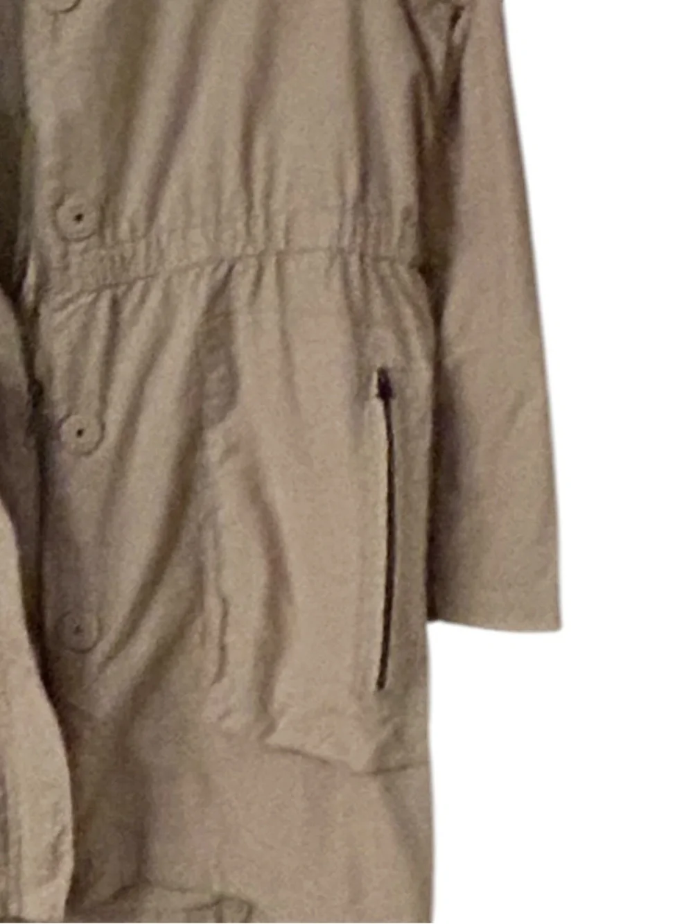 Ami Women's Tan Utility Jacket with Cinch Waist Size 1X - Picture 4 of 8